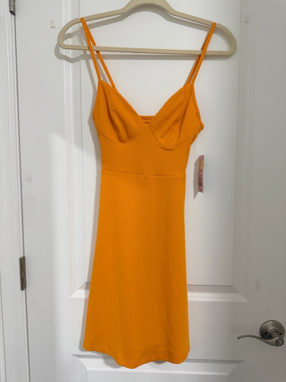 NWT! wild fable Bright Orange Spaghetti-Strap Mini Dress